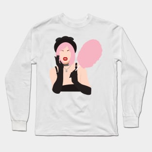 Yungblud Cotton Candy Minimalist Long Sleeve T-Shirt